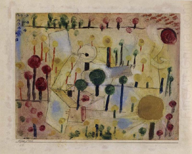 Paul Klee Abstract-imaginary garden china oil painting image